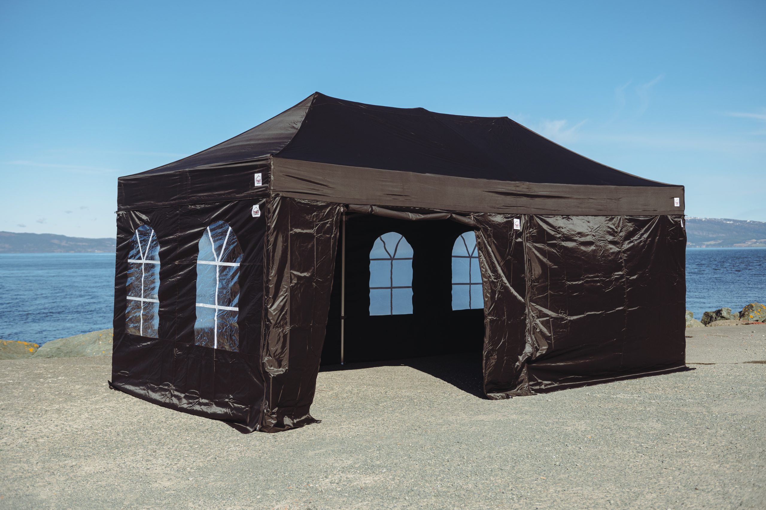 Komplett Easy-up telt 3x6, sort