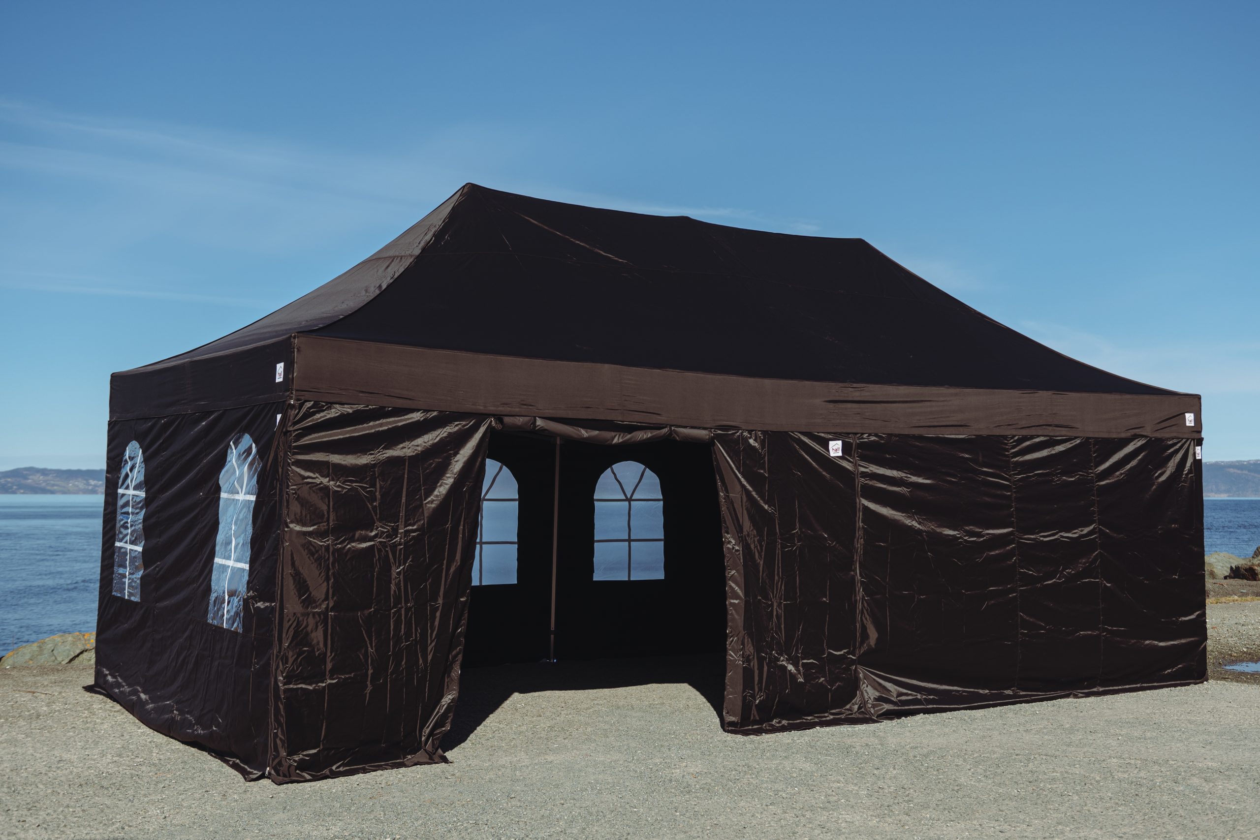 Komplett Easy-up telt 4x8, sort - Bilde 3